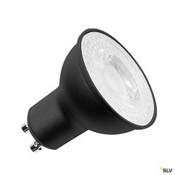 LED reflector lamp QPAR51, GU10, 6W 4000K 460lm 38, CRi >90, dimmable, black