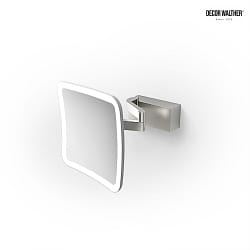 Specchio illuminato VISION S Specchio con ingrandimento 5x IP44, acciaio inossidabile opaco 