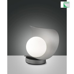 Lampada da tavolo ADRIA con sensore, dimmerabile IP20 Argento-grigio, Bianco dimmerabile