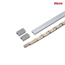 Banda lumisona LED 2-LINK FLOOD piccolo IP20 Alluminio, Opale dimmerabile 4,8W 280lm 4000K CRI 90-100 30cm