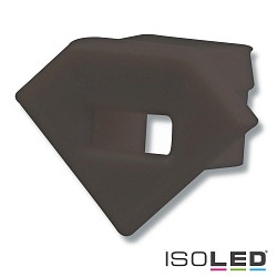 Accessory for profile CORNER11 - endcap (1 pc.), EC42B, black, with cable opening