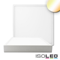 LED ceiling luminaire PRO, angular, 30x30cm, suitable for offices, 30W, ColorSwitch 2700|3000|4000K, dimmable, white