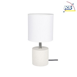 Lampada da tavolo STRONG ROUND rotondo E27 IP20 Nero, Bianco