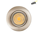downlight A 5068 BIO swivelling LED IP40, brushed nickel, powder coated dimmable